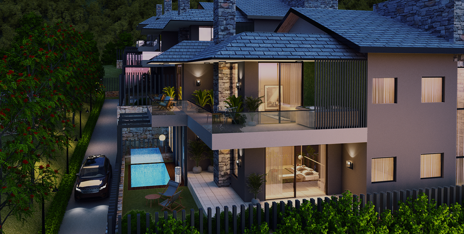 luxury villa in Rishikesh
